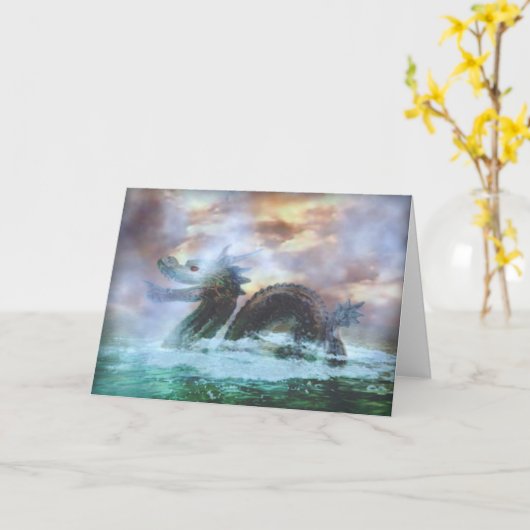 Zee Serpent Kaart (Gele Bloem)