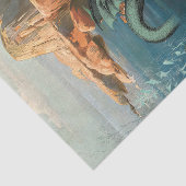 Zee Serpent Ocean Beach Mermaid Decoupage Tissuepapier (Detail)