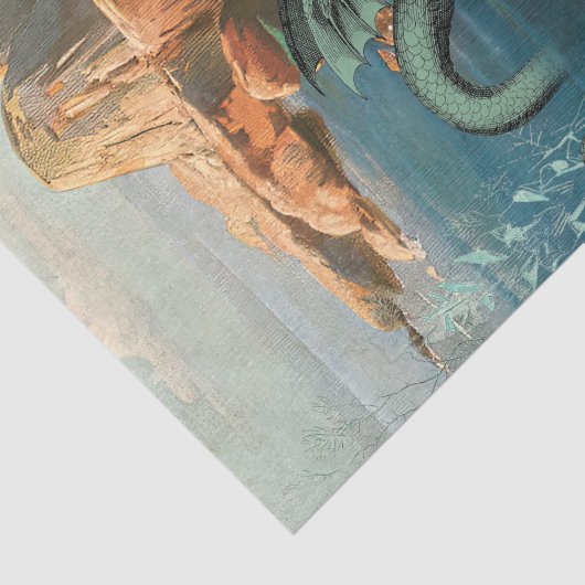 Zee Serpent Ocean Beach  Mermaid Decoupage Tissuepapier (Detail)