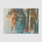 Zee Serpent Ocean Beach Mermaid Decoupage Tissuepapier (Voorkant)