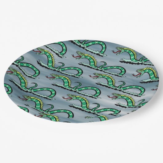 Zee Serpent Papieren Bordje (Gekanteld)