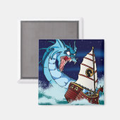 Zee serpentdrama magneet (Voorkant / Achterkant)