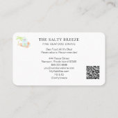 *~* Zee Shacks Sand Bucket Palm Dining Beach Visitekaartje (Achterkant)