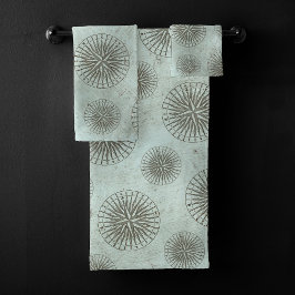  Zee Shanty | Steampunk Compass Ephemera Bad Handdoek