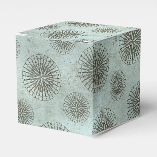 Zee Shanty | Steampunk Compass Ephemera Bedankdoosjes (Voorkant Zijde)