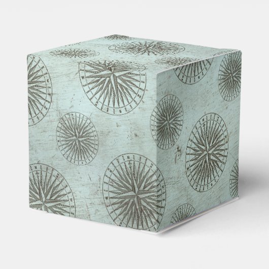 Zee Shanty | Steampunk Compass Ephemera Bedankdoosjes (Achterkant)