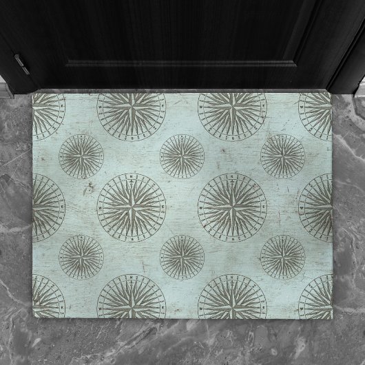 Zee Shanty | Steampunk Compass Ephemera Deurmat