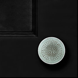  Zee Shanty | Steampunk Compass Ephemera Keramische Knop