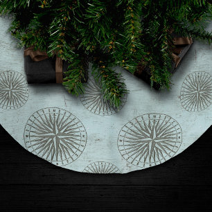 Zee Shanty Steampunk Compass Ephemera Kerstboom Rok