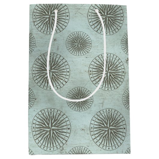 Zee Shanty | Steampunk Compass Ephemera Medium Cadeauzakje (Voorkant)