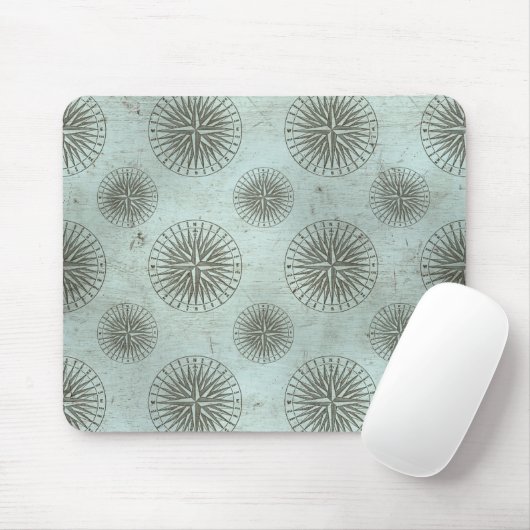 Zee Shanty | Steampunk Compass Ephemera Muismat (Met muis)