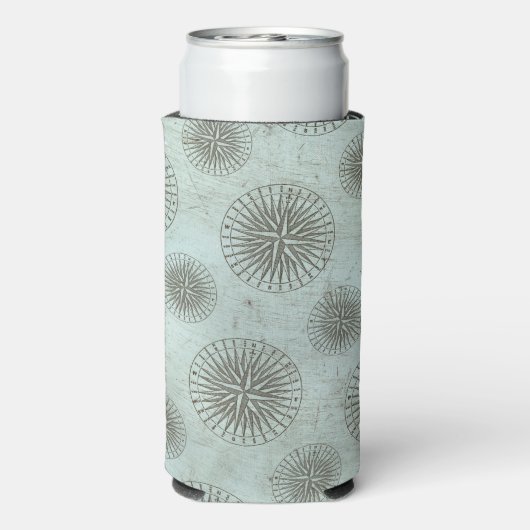  Zee Shanty | Steampunk Compass Ephemera Seltzer Blikjeskoeler (Seltzer Achterkant)