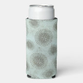 Zee Shanty | Steampunk Compass Ephemera Seltzer Blikjeskoeler (Seltzer Voorkant)