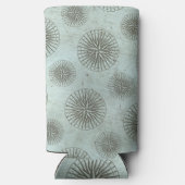 Zee Shanty | Steampunk Compass Ephemera Seltzer Blikjeskoeler (Achterkant)