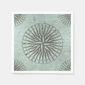 Zee Shanty | Steampunk Compass Ephemera Servet (Voorkant)