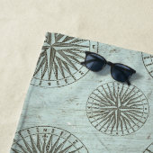  Zee Shanty | Steampunk Compass Ephemera Strandlaken (In situ)