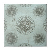  Zee Shanty | Steampunk Compass Ephemera Tegeltje (Voorkant)