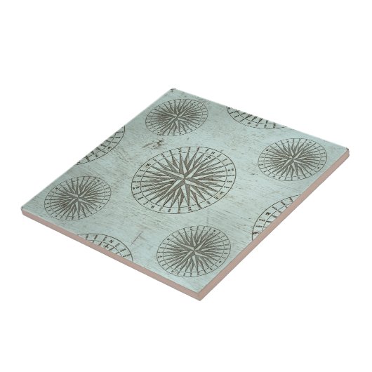  Zee Shanty | Steampunk Compass Ephemera Tegeltje (Zijkant)