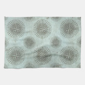 Zee Shanty | Steampunk Compass Ephemera Theedoek (Horizontaal)