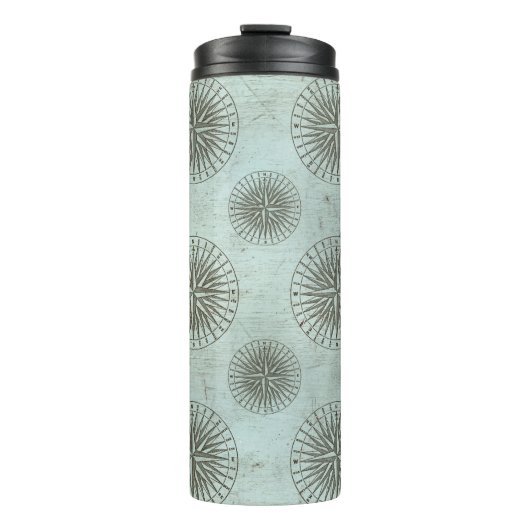 Zee Shanty | Steampunk Compass Ephemera Thermosbeker (Voorkant)