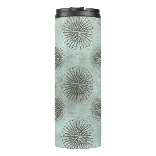  Zee Shanty | Steampunk Compass Ephemera Thermosbeker (Achterkant)