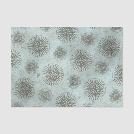  Zee Shanty | Steampunk Compass Ephemera Tissuepapier (Voorkant)