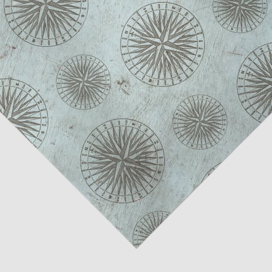 Zee Shanty | Steampunk Compass Ephemera Tissuepapier (Detail)