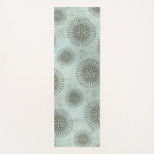  Zee Shanty | Steampunk Compass Ephemera Yogamat (Voorkant)