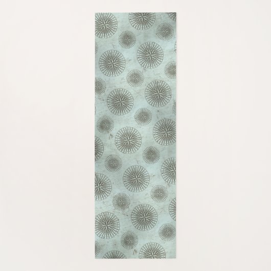  Zee Shanty | Steampunk Compass Ephemera Yogamat (Achterkant)