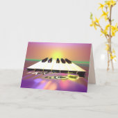 Zee Sharp Piano Keys Kaart (Gele Bloem)