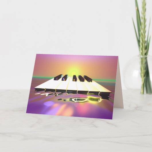 Zee Sharp Piano Keys Kaart (Voorkant)