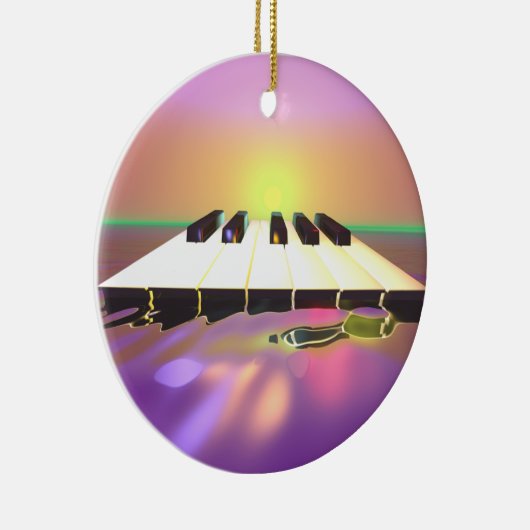 Zee Sharp Piano Keys Keramisch Ornament (Rechts)