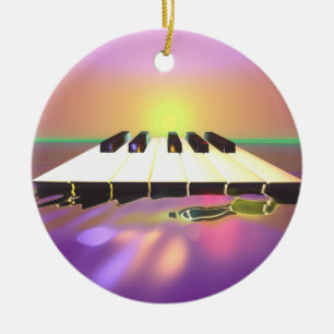 Zee Sharp Piano Keys Keramisch Ornament