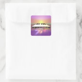 Zee Sharp Piano Keys Vierkante Sticker (Tas)