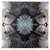 Zee Shell Abstract Patroon Tegeltje (Voorkant)