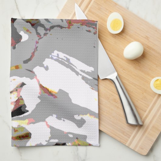 Zee Shell Abstract Theedoek (Quarter Fold)
