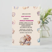 Zee Shell Beach Baby shower Kaart (Staand voorkant)