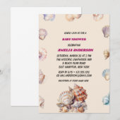 Zee Shell Beach Baby shower Kaart (Voorkant / Achterkant)