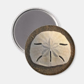 Zee Shell Beach Magnet Sand Dollar (Voorkant / Achterkant)