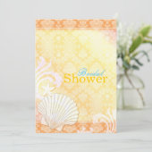 Zee Shell Beach Vrijgezellenfeest Kaart (Staand voorkant)