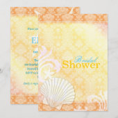 Zee Shell Beach Vrijgezellenfeest Kaart (Voorkant / Achterkant)