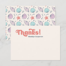 Zee Shell Birthday - dank u kaart