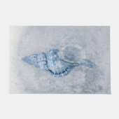 Zee Shell Blue Antiek Ocean Beach Texture Deurmat (Voorkant)