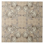 Zee Shell Bounty  Pattern Tegeltje (Voorkant)