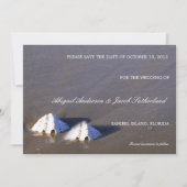 Zee Shell Brown - Bewaar de datumkaarten Save The Date (Voorkant)