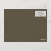 Zee Shell Bruin bruiloft bedankkaart Briefkaart (Achterkant)