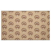 Zee Shell - bruin en beige Stof (Fat Quarter)