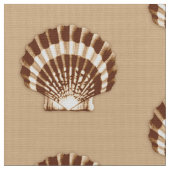 Zee Shell - bruin en beige Stof (Close Up)