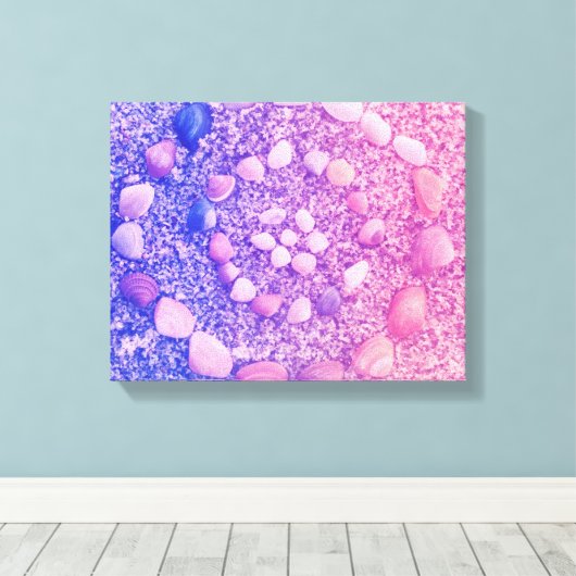 Zee Shell Canvas Art (Insitu (Houten vloer))