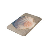 Zee Shell dat op zandstrand wetend Badmat (Gekanteld)
